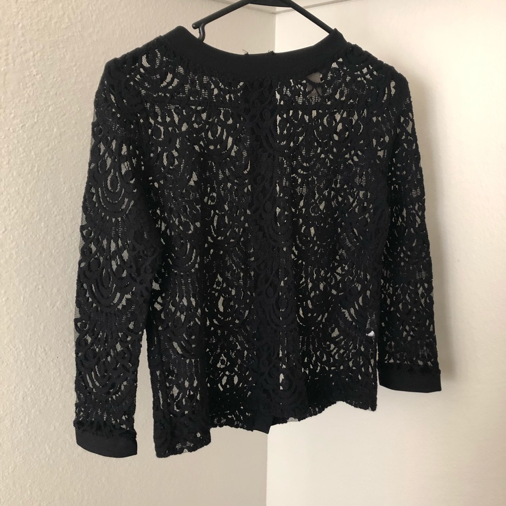 Black lace top